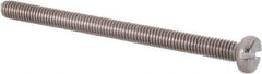 Value Collection - M3x0.50 Metric Coarse, 40mm Length Under Head Slotted Drive Machine Screw - Fillister Head, Grade 18-8 & A2 Stainless Steel, Uncoated, Without Washer - Apex Tool & Supply