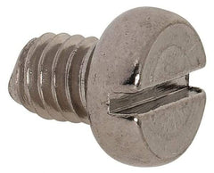 Value Collection - M4x0.70 Metric Coarse, 5mm Length Under Head Slotted Drive Machine Screw - Fillister Head, Grade 18-8 & A2 Stainless Steel, Uncoated, Without Washer - Apex Tool & Supply