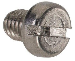 Value Collection - M5x0.80 Metric Coarse, 6mm Length Under Head Slotted Drive Machine Screw - Fillister Head, Grade 18-8 & A2 Stainless Steel, Uncoated, Without Washer - Apex Tool & Supply