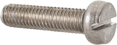 Value Collection - M5x0.80 Metric Coarse, 20mm Length Under Head Slotted Drive Machine Screw - Fillister Head, Grade 18-8 & A2 Stainless Steel, Uncoated, Without Washer - Apex Tool & Supply