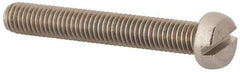 Value Collection - M5x0.80 Metric Coarse, 35mm Length Under Head Slotted Drive Machine Screw - Fillister Head, Grade 18-8 & A2 Stainless Steel, Uncoated, Without Washer - Apex Tool & Supply
