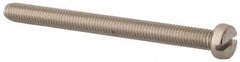 Value Collection - M5x0.80 Metric Coarse, 60mm Length Under Head Slotted Drive Machine Screw - Fillister Head, Grade 18-8 & A2 Stainless Steel, Uncoated, Without Washer - Apex Tool & Supply