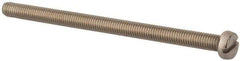 Value Collection - M5x0.80 Metric Coarse, 80mm Length Under Head Slotted Drive Machine Screw - Fillister Head, Grade 18-8 & A2 Stainless Steel, Uncoated, Without Washer - Apex Tool & Supply