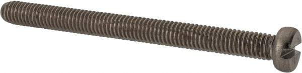 Value Collection - M6x1.00 Metric Coarse, 70mm Length Under Head Slotted Drive Machine Screw - Fillister Head, Grade 18-8 & A2 Stainless Steel, Uncoated, Without Washer - Apex Tool & Supply