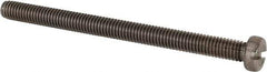 Value Collection - M6x1.00 Metric Coarse, 80mm Length Under Head Slotted Drive Machine Screw - Fillister Head, Grade 18-8 & A2 Stainless Steel, Uncoated, Without Washer - Apex Tool & Supply