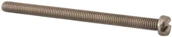 Value Collection - M6x1.00 Metric Coarse, 90mm Length Under Head Slotted Drive Machine Screw - Fillister Head, Grade 18-8 & A2 Stainless Steel, Uncoated, Without Washer - Apex Tool & Supply