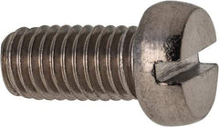 Value Collection - M8x1.25 Metric Coarse, 16mm Length Under Head Slotted Drive Machine Screw - Fillister Head, Grade 18-8 & A2 Stainless Steel, Uncoated, Without Washer - Apex Tool & Supply
