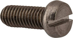Value Collection - M8x1.25 Metric Coarse, 20mm Length Under Head Slotted Drive Machine Screw - Fillister Head, Grade 18-8 & A2 Stainless Steel, Uncoated, Without Washer - Apex Tool & Supply