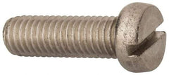 Value Collection - M8x1.25 Metric Coarse, 25mm Length Under Head Slotted Drive Machine Screw - Fillister Head, Grade 18-8 & A2 Stainless Steel, Uncoated, Without Washer - Apex Tool & Supply