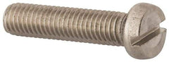 Value Collection - M8x1.25 Metric Coarse, 35mm Length Under Head Slotted Drive Machine Screw - Fillister Head, Grade 18-8 & A2 Stainless Steel, Uncoated, Without Washer - Apex Tool & Supply
