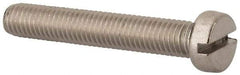 Value Collection - M8x1.25 Metric Coarse, 50mm Length Under Head Slotted Drive Machine Screw - Fillister Head, Grade 18-8 & A2 Stainless Steel, Uncoated, Without Washer - Apex Tool & Supply