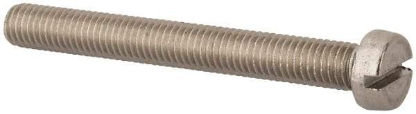 Value Collection - M8x1.25 Metric Coarse, 70mm Length Under Head Slotted Drive Machine Screw - Fillister Head, Grade 18-8 & A2 Stainless Steel, Uncoated, Without Washer - Apex Tool & Supply