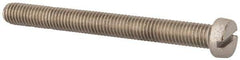 Value Collection - M8x1.25 Metric Coarse, 80mm Length Under Head Slotted Drive Machine Screw - Fillister Head, Grade 18-8 & A2 Stainless Steel, Uncoated, Without Washer - Apex Tool & Supply