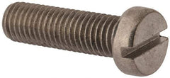 Value Collection - M10x1.50 Metric Coarse, 35mm Length Under Head Slotted Drive Machine Screw - Fillister Head, Grade 18-8 & A2 Stainless Steel, Uncoated, Without Washer - Apex Tool & Supply