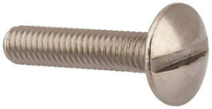 Value Collection - M4x0.70 Metric Coarse, 20mm Length Under Head Slotted Drive Machine Screw - Truss Head, Grade 18-8 & A2 Stainless Steel, Uncoated, Without Washer - Apex Tool & Supply