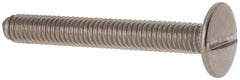 Value Collection - M4x0.70 Metric Coarse, 30mm Length Under Head Slotted Drive Machine Screw - Truss Head, Grade 18-8 & A2 Stainless Steel, Uncoated, Without Washer - Apex Tool & Supply