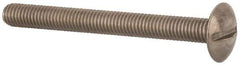 Value Collection - M5x0.80 Metric Coarse, 50mm Length Under Head Slotted Drive Machine Screw - Truss Head, Grade 18-8 & A2 Stainless Steel, Uncoated, Without Washer - Apex Tool & Supply