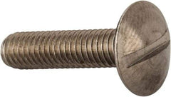Value Collection - M6x1.00 Metric Coarse, 25mm Length Under Head Slotted Drive Machine Screw - Truss Head, Grade 18-8 & A2 Stainless Steel, Uncoated, Without Washer - Apex Tool & Supply