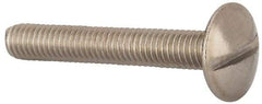 Value Collection - M6x1.00 Metric Coarse, 40mm Length Under Head Slotted Drive Machine Screw - Truss Head, Grade 18-8 & A2 Stainless Steel, Uncoated, Without Washer - Apex Tool & Supply