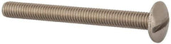 Value Collection - M6x1.00 Metric Coarse, 60mm Length Under Head Slotted Drive Machine Screw - Truss Head, Grade 18-8 & A2 Stainless Steel, Uncoated, Without Washer - Apex Tool & Supply