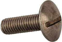 Value Collection - M8x1.25 Metric Coarse, 25mm Length Under Head Slotted Drive Machine Screw - Truss Head, Grade 18-8 & A2 Stainless Steel, Uncoated, Without Washer - Apex Tool & Supply