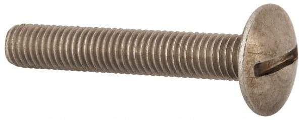 Value Collection - M8x1.25 Metric Coarse, 50mm Length Under Head Slotted Drive Machine Screw - Truss Head, Grade 18-8 & A2 Stainless Steel, Uncoated, Without Washer - Apex Tool & Supply