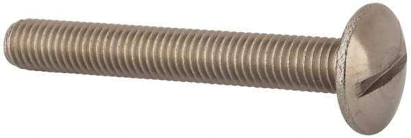 Value Collection - M8x1.25 Metric Coarse, 60mm Length Under Head Slotted Drive Machine Screw - Truss Head, Grade 18-8 & A2 Stainless Steel, Uncoated, Without Washer - Apex Tool & Supply