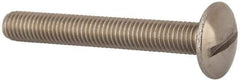 Value Collection - M8x1.25 Metric Coarse, 60mm Length Under Head Slotted Drive Machine Screw - Truss Head, Grade 18-8 & A2 Stainless Steel, Uncoated, Without Washer - Apex Tool & Supply
