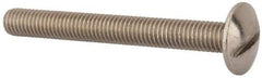 Value Collection - M8x1.25 Metric Coarse, 70mm Length Under Head Slotted Drive Machine Screw - Truss Head, Grade 18-8 & A2 Stainless Steel, Uncoated, Without Washer - Apex Tool & Supply