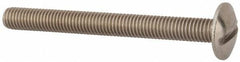 Value Collection - M8x1.25 Metric Coarse, 80mm Length Under Head Slotted Drive Machine Screw - Truss Head, Grade 18-8 & A2 Stainless Steel, Uncoated, Without Washer - Apex Tool & Supply