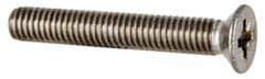 Value Collection - M6x1.00, 40mm OAL Pozidriv Drive Machine Screw - Flat Head, Grade 18-8 & A2 Stainless Steel, Uncoated, Without Washer - Apex Tool & Supply