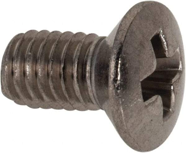 Value Collection - M3x0.50 Metric Coarse, 6mm OAL Phillips Drive Machine Screw - Oval Head, Grade 18-8 & A2 Stainless Steel, Uncoated, Without Washer - Apex Tool & Supply