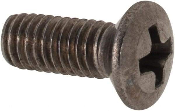 Value Collection - M3x0.50 Metric Coarse, 8mm OAL Phillips Drive Machine Screw - Oval Head, Grade 18-8 & A2 Stainless Steel, Uncoated, Without Washer - Apex Tool & Supply