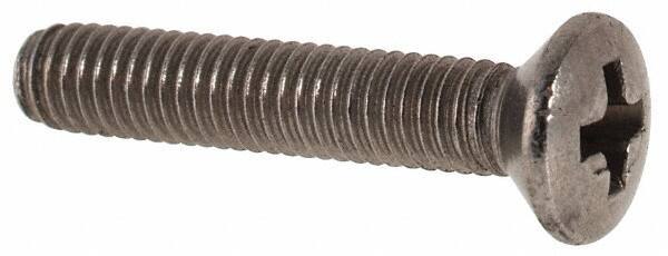 Value Collection - M3x0.50 Metric Coarse, 16mm OAL Phillips Drive Machine Screw - Oval Head, Grade 18-8 & A2 Stainless Steel, Uncoated, Without Washer - Apex Tool & Supply