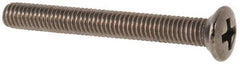 Value Collection - M3x0.50 Metric Coarse, 25mm OAL Phillips Drive Machine Screw - Oval Head, Grade 18-8 & A2 Stainless Steel, Uncoated, Without Washer - Apex Tool & Supply