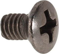 Value Collection - M4x0.70 Metric Coarse, 6mm OAL Phillips Drive Machine Screw - Oval Head, Grade 18-8 & A2 Stainless Steel, Uncoated, Without Washer - Apex Tool & Supply