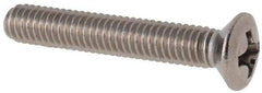 Value Collection - M4x0.70 Metric Coarse, 25mm OAL Phillips Drive Machine Screw - Oval Head, Grade 18-8 & A2 Stainless Steel, Uncoated, Without Washer - Apex Tool & Supply