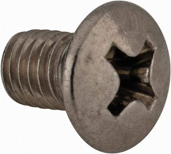 Value Collection - M5x0.80 Metric Coarse, 8mm OAL Phillips Drive Machine Screw - Oval Head, Grade 18-8 & A2 Stainless Steel, Uncoated, Without Washer - Apex Tool & Supply
