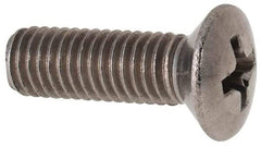 Value Collection - M5x0.80 Metric Coarse, 16mm OAL Phillips Drive Machine Screw - Oval Head, Grade 18-8 & A2 Stainless Steel, Uncoated, Without Washer - Apex Tool & Supply