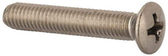 Value Collection - M5x0.80 Metric Coarse, 30mm OAL Phillips Drive Machine Screw - Oval Head, Grade 18-8 & A2 Stainless Steel, Uncoated, Without Washer - Apex Tool & Supply