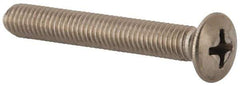 Value Collection - M5x0.80 Metric Coarse, 35mm OAL Phillips Drive Machine Screw - Oval Head, Grade 18-8 & A2 Stainless Steel, Uncoated, Without Washer - Apex Tool & Supply
