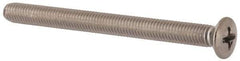 Value Collection - M5x0.80 Metric Coarse, 60mm OAL Phillips Drive Machine Screw - Oval Head, Grade 18-8 & A2 Stainless Steel, Uncoated, Without Washer - Apex Tool & Supply