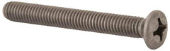 Value Collection - M6x1.00 Metric Coarse, 50mm OAL Phillips Drive Machine Screw - Oval Head, Grade 18-8 & A2 Stainless Steel, Uncoated, Without Washer - Apex Tool & Supply