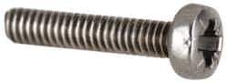 Value Collection - M6x1.00, 45mm Length Under Head Pozidriv Drive Machine Screw - Pan Head, Grade 18-8 & A2 Stainless Steel, Uncoated, Without Washer - Apex Tool & Supply