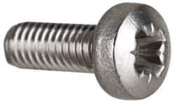 Value Collection - M3x0.50 Metric Coarse, 8mm Length Under Head Pozidriv Drive Machine Screw - Pan Head, Grade 18-8 & A2 Stainless Steel, Uncoated, Without Washer - Apex Tool & Supply