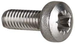 Value Collection - M3x0.50 Metric Coarse, 8mm Length Under Head Pozidriv Drive Machine Screw - Pan Head, Grade 18-8 & A2 Stainless Steel, Uncoated, Without Washer - Apex Tool & Supply