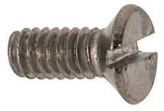 Value Collection - M2x0.40 Metric Coarse, 5mm OAL Slotted Drive Machine Screw - Flat Head, Grade 316 & A4 Stainless Steel, Uncoated, Without Washer - Apex Tool & Supply