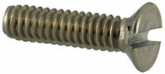 Value Collection - M2x0.40 Metric Coarse, 8mm OAL Slotted Drive Machine Screw - Flat Head, Grade 316 & A4 Stainless Steel, Uncoated, Without Washer - Apex Tool & Supply
