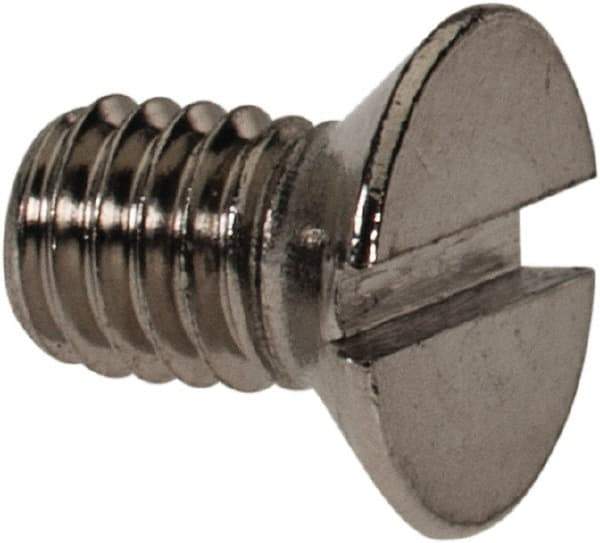 Value Collection - M3x0.50 Metric Coarse, 5mm OAL Slotted Drive Machine Screw - Flat Head, Grade 316 & A4 Stainless Steel, Uncoated, Without Washer - Apex Tool & Supply