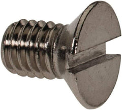 Value Collection - M3x0.50 Metric Coarse, 5mm OAL Slotted Drive Machine Screw - Flat Head, Grade 316 & A4 Stainless Steel, Uncoated, Without Washer - Apex Tool & Supply